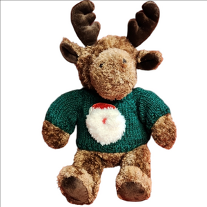 Vintage Gund Inc Kris 4982 Plush Toy with Christmas Teal and Brown